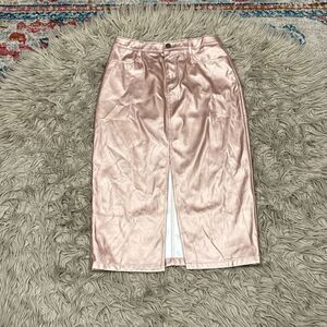 NWOT Venus rose gold midi skirt size 8